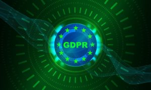 The GDPR logo on a green background